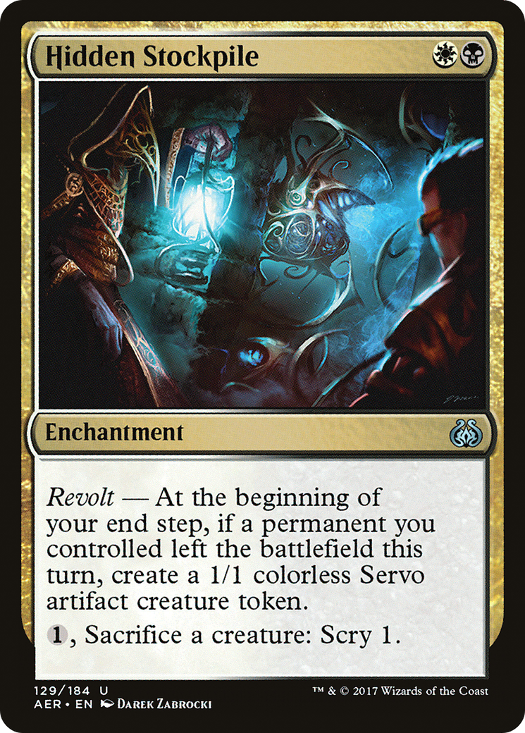 Hidden Stockpile (AER-129) - Aether Revolt - Premium MTG Single from Wizards of the Coast - Just $0.25! Shop now at Game Crave Tournament Store