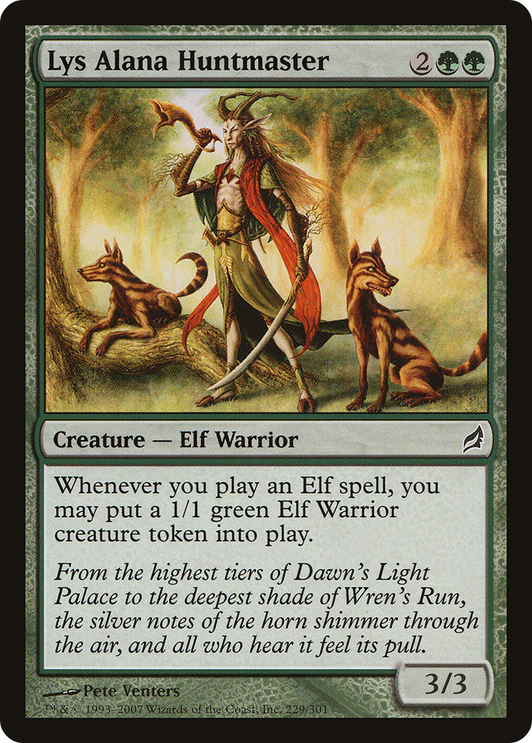 Lys Alana Huntmaster (LRW-229) - Lorwyn Foil - Premium MTG Single from Wizards of the Coast - Just $7.46! Shop now at Game Crave Tournament Store