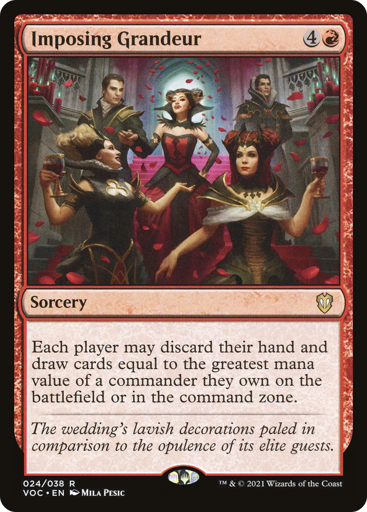 Imposing Grandeur (VOC-024) - Crimson Vow Commander - Premium MTG Single from Wizards of the Coast - Just $0.42! Shop now at Game Crave Tournament Store