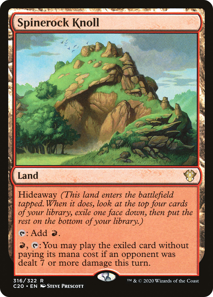 Spinerock Knoll (C20-316) - Commander 2020 - Premium MTG Single from Wizards of the Coast - Just $0.34! Shop now at Game Crave Tournament Store