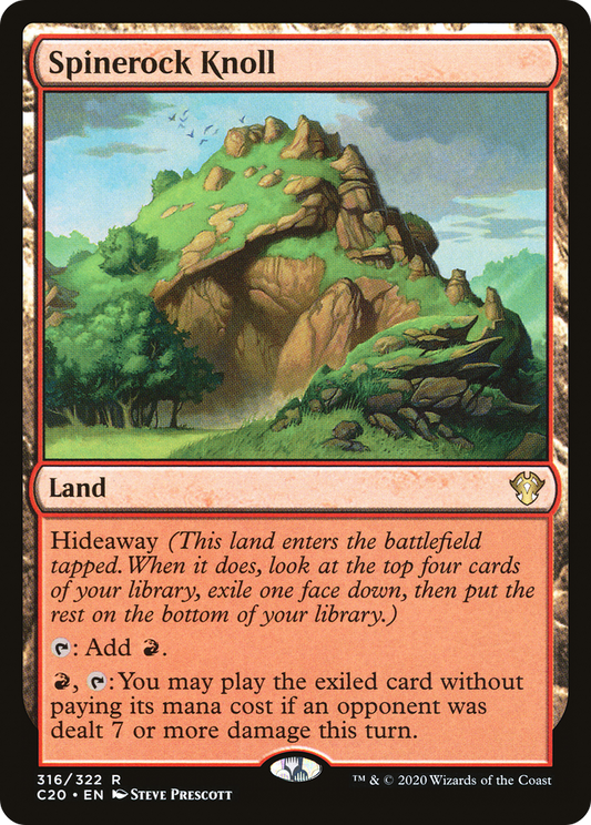 Spinerock Knoll (C20-316) - Commander 2020 - Premium MTG Single from Wizards of the Coast - Just $0.34! Shop now at Game Crave Tournament Store