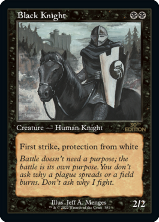 Black Knight (30A-391) - 30th Anniversary Edition - Premium MTG Single from Wizards of the Coast - Just $14.38! Shop now at Game Crave Tournament Store