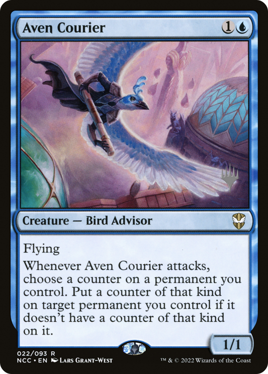 Aven Courier (PNCC-22P) - New Capenna Commander Promos Foil - Premium MTG Single from Wizards of the Coast - Just $5.04! Shop now at Game Crave Tournament Store