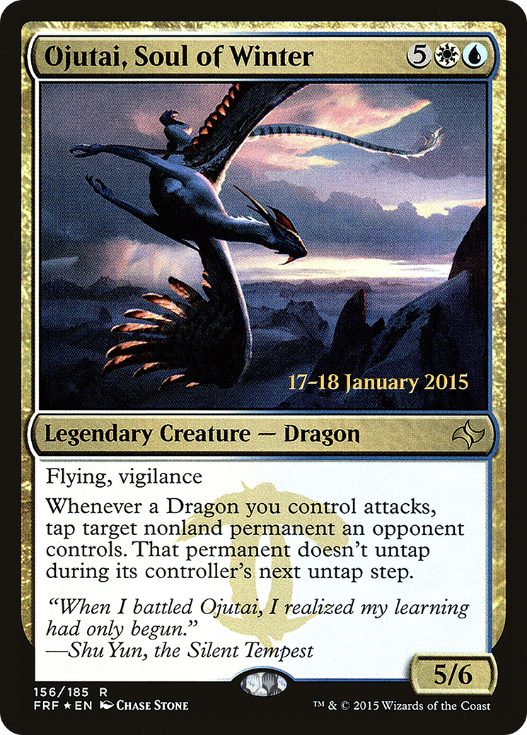 Ojutai, Soul of Winter (PFRF-156S) - Fate Reforged Promos Foil - Premium MTG Single from Wizards of the Coast - Just $2.56! Shop now at Game Crave Tournament Store