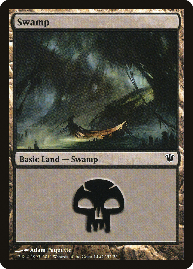Swamp (ISD-257) - Innistrad - Premium MTG Single from Wizards of the Coast - Just $0.25! Shop now at Game Crave Tournament Store