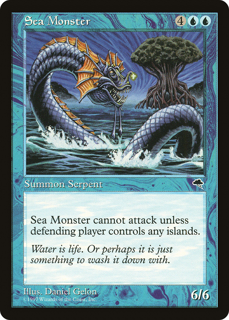 Sea Monster (TMP-085) - Tempest - Premium MTG Single from Wizards of the Coast - Just $0.25! Shop now at Game Crave Tournament Store
