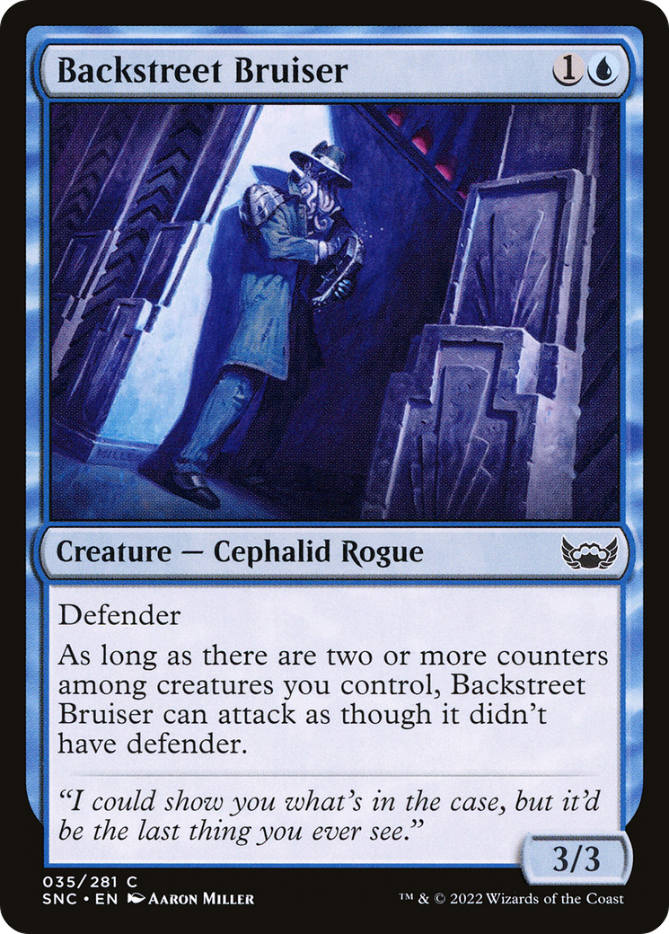 Backstreet Bruiser (SNC-035) - Streets of New Capenna - Premium MTG Single from Wizards of the Coast - Just $0.08! Shop now at Game Crave Tournament Store