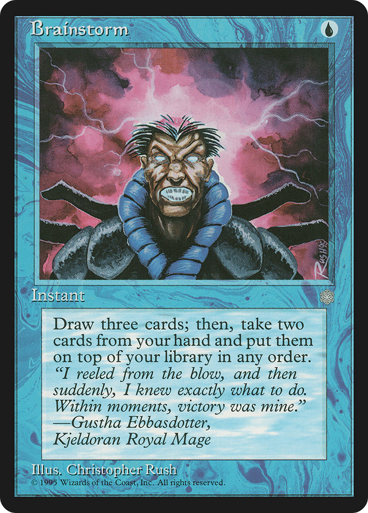 Brainstorm (ICE-061) - Ice Age - Premium MTG Single from Wizards of the Coast - Just $0.37! Shop now at Game Crave Tournament Store