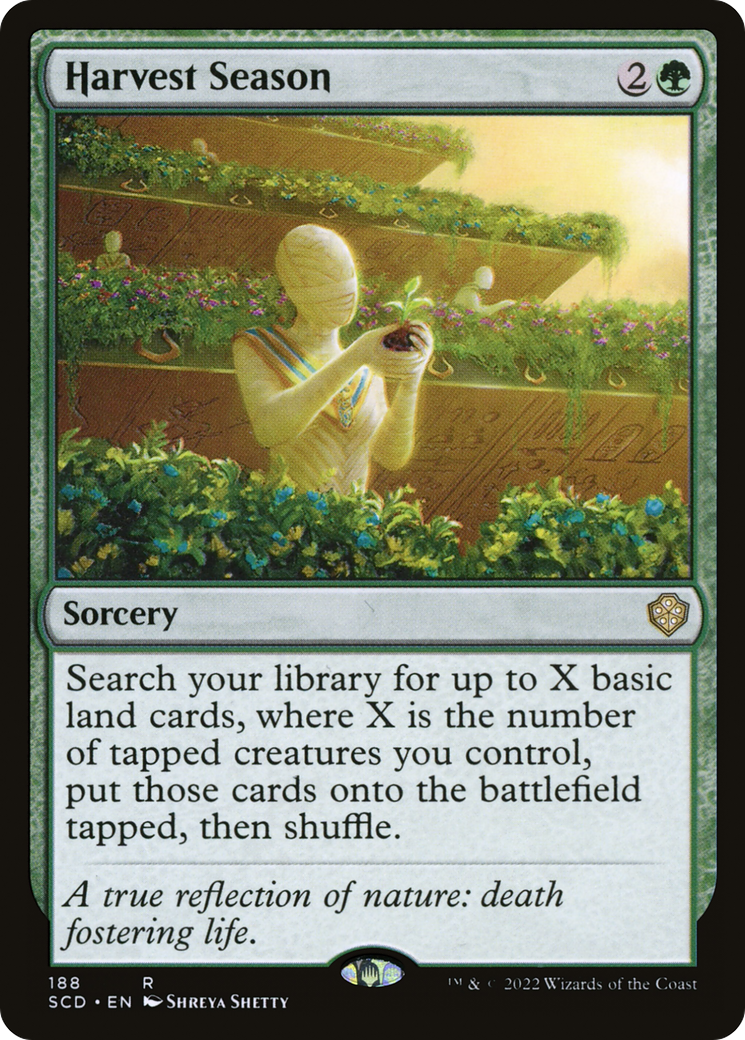Harvest Season (SCD-188) - Starter Commander Decks - Premium MTG Single from Wizards of the Coast - Just $0.26! Shop now at Game Crave Tournament Store