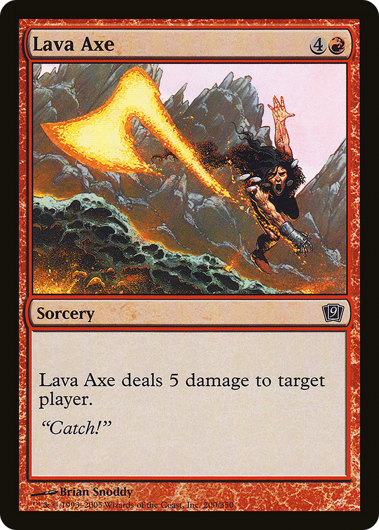 Lava Axe (9ED-200★) - Ninth Edition Foil - Premium MTG Single from Wizards of the Coast - Just $0.25! Shop now at Game Crave Tournament Store