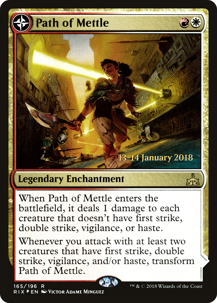 Path of Mettle // Metzali, Tower of Triumph (PRIX-165S) - Rivals of Ixalan Promos: (compasslanddfc) Foil - Premium MTG Single from Wizards of the Coast - Just $0.44! Shop now at Game Crave Tournament Store