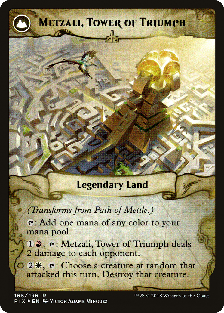 Path of Mettle // Metzali, Tower of Triumph (PRIX-165S) - Rivals of Ixalan Promos: (compasslanddfc) Foil - Premium MTG Single from Wizards of the Coast - Just $0.44! Shop now at Game Crave Tournament Store