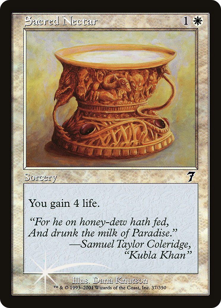 Sacred Nectar (7ED-37★) - Seventh Edition Foil - Premium MTG Single from Wizards of the Coast - Just $1.08! Shop now at Game Crave Tournament Store