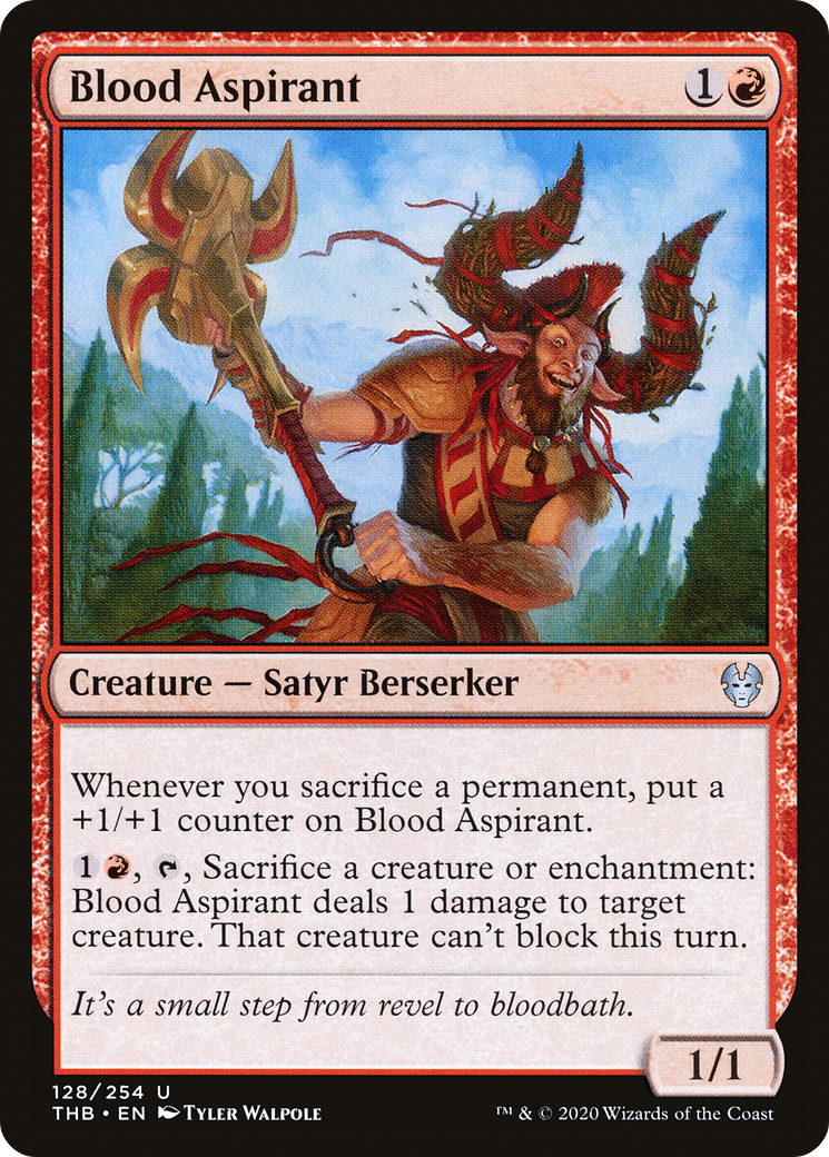 Blood Aspirant (THB-128) - Theros Beyond Death Foil - Premium MTG Single from Wizards of the Coast - Just $0.25! Shop now at Game Crave Tournament Store