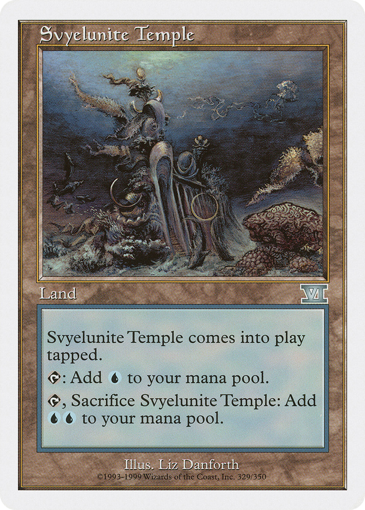 Svyelunite Temple (6ED-329) - Classic Sixth Edition - Premium MTG Single from Wizards of the Coast - Just $0.14! Shop now at Game Crave Tournament Store
