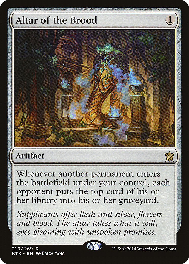 Altar of the Brood (KTK-216) - Khans of Tarkir Foil - Premium MTG Single from Wizards of the Coast - Just $5.90! Shop now at Game Crave Tournament Store