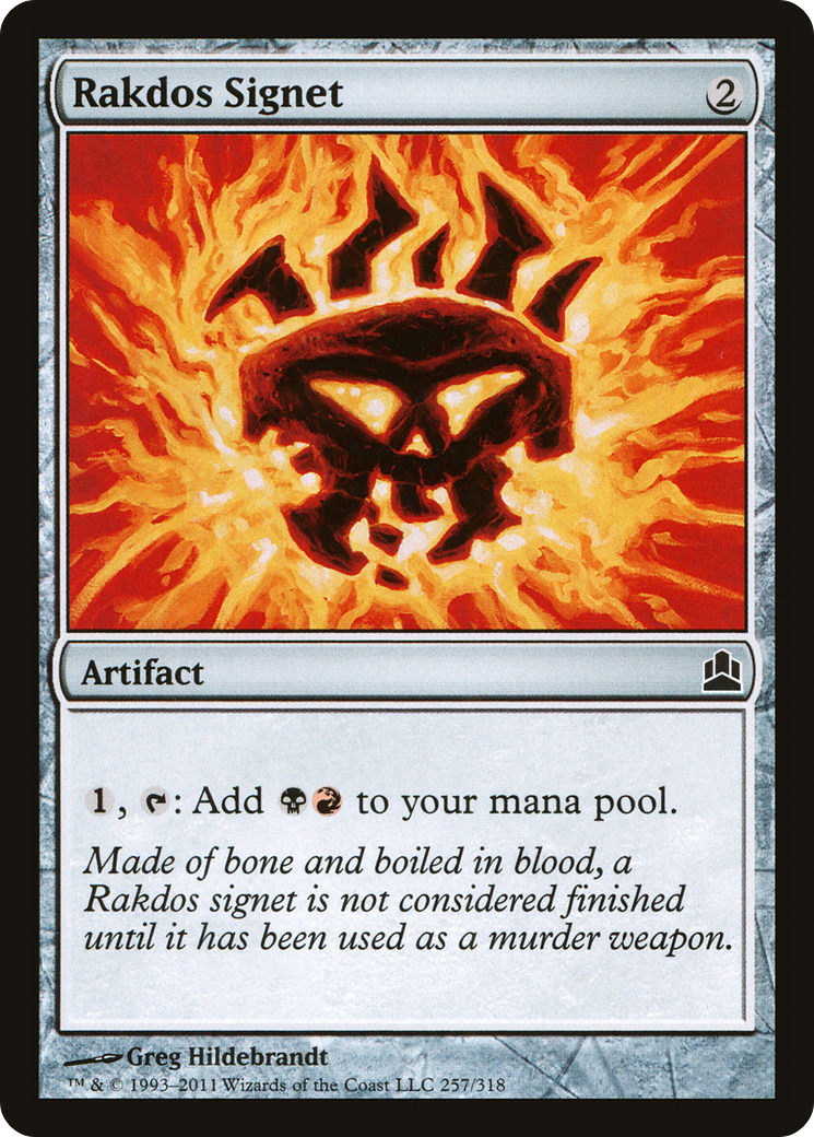 Rakdos Signet (CMD-257) - Commander 2011 - Premium MTG Single from Wizards of the Coast - Just $0.18! Shop now at Game Crave Tournament Store