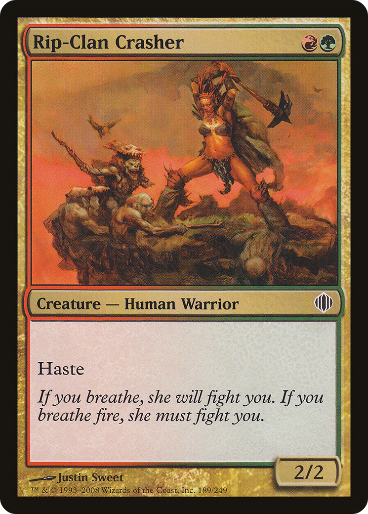 Rip-Clan Crasher (ALA-189) - Shards of Alara - Premium MTG Single from Wizards of the Coast - Just $0.08! Shop now at Game Crave Tournament Store