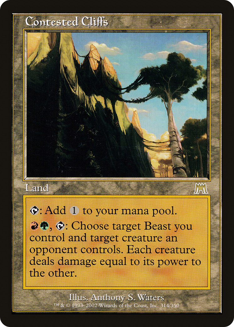 Contested Cliffs (ONS-314) - Onslaught Foil - Premium MTG Single from Wizards of the Coast - Just $3.55! Shop now at Game Crave Tournament Store
