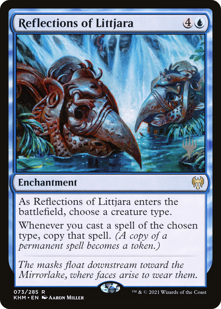 Reflections of Littjara (PKHM-73P) - Kaldheim Promos Foil - Premium MTG Single from Wizards of the Coast - Just $0.97! Shop now at Game Crave Tournament Store