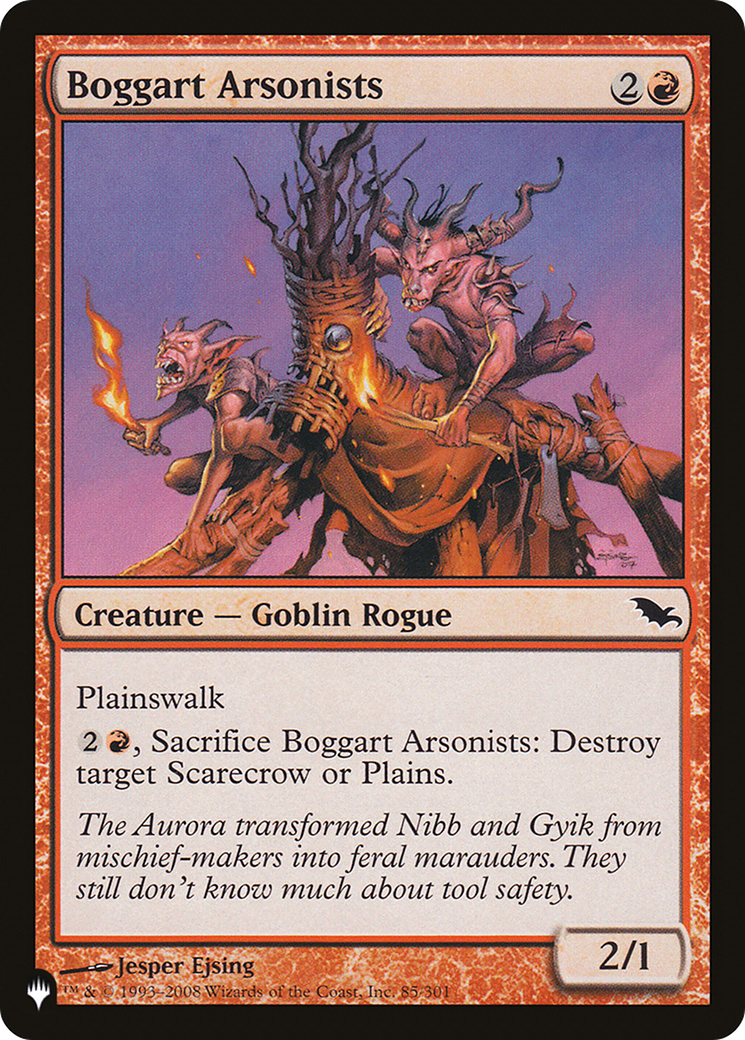 Boggart Arsonists (PLIST-124) - The List - Premium MTG Single from Wizards of the Coast - Just $0.08! Shop now at Game Crave Tournament Store