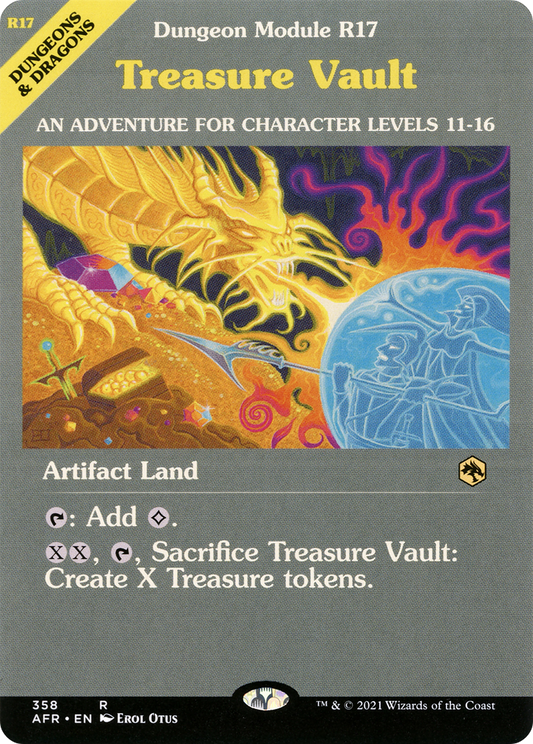 Treasure Vault (AFR-358) - Adventures in the Forgotten Realms: (Showcase) Foil - Premium MTG Single from Wizards of the Coast - Just $2.99! Shop now at Game Crave Tournament Store