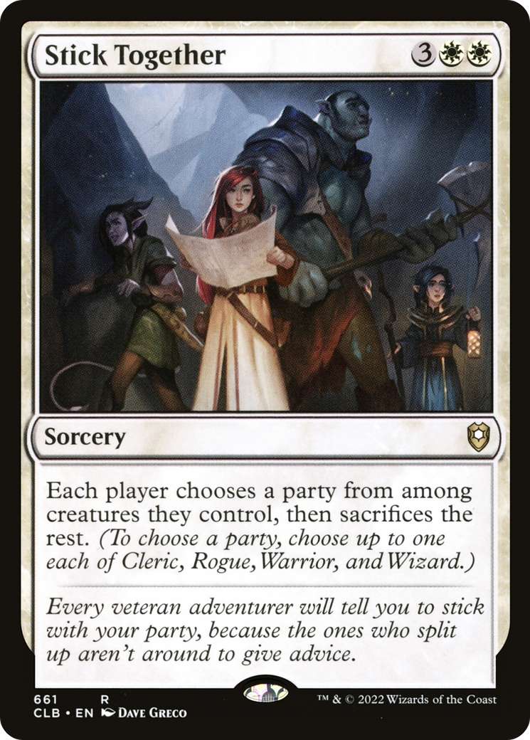 Stick Together (CLB-661) - Commander Legends: Battle for Baldur's Gate - Premium MTG Single from Wizards of the Coast - Just $0.08! Shop now at Game Crave Tournament Store