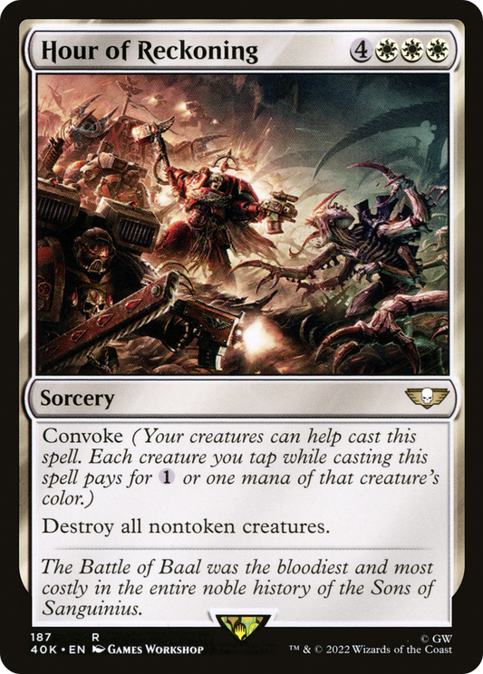 Hour of Reckoning (40K-187) - Warhammer 40,000 Commander - Premium MTG Single from Wizards of the Coast - Just $0.08! Shop now at Game Crave Tournament Store