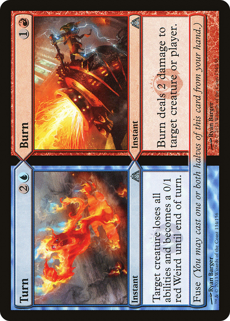 Turn // Burn (DGM-134) - Dragon's Maze Foil - Premium MTG Single from Wizards of the Coast - Just $0.40! Shop now at Game Crave Tournament Store