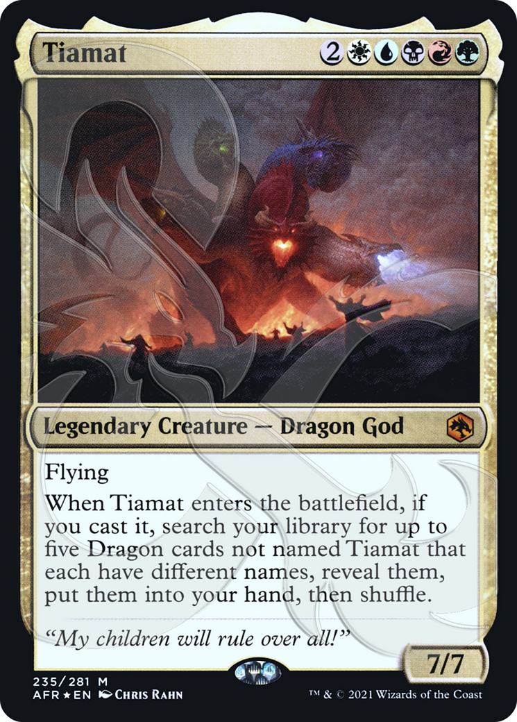 Tiamat (PAFR-235A) - Adventures in the Forgotten Realms Promos Foil - Premium MTG Single from Wizards of the Coast - Just $34.65! Shop now at Game Crave Tournament Store