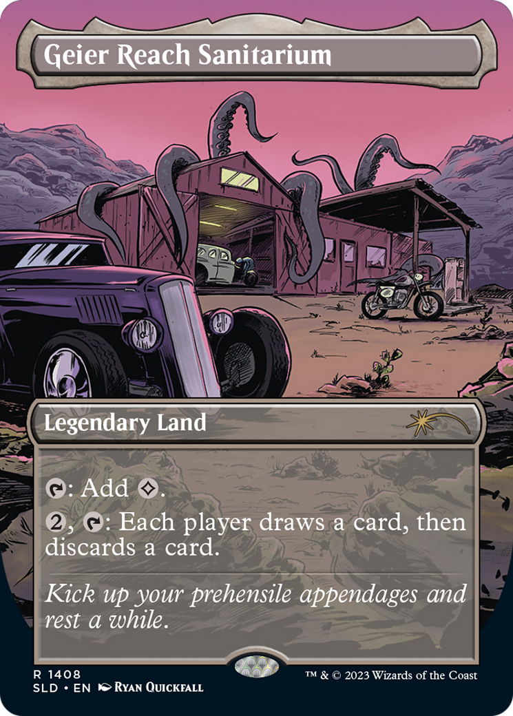 Geier Reach Sanitarium (SLD-1408) - Secret Lair Drop (Borderless) - Premium MTG Single from Wizards of the Coast - Just $4.54! Shop now at Game Crave Tournament Store