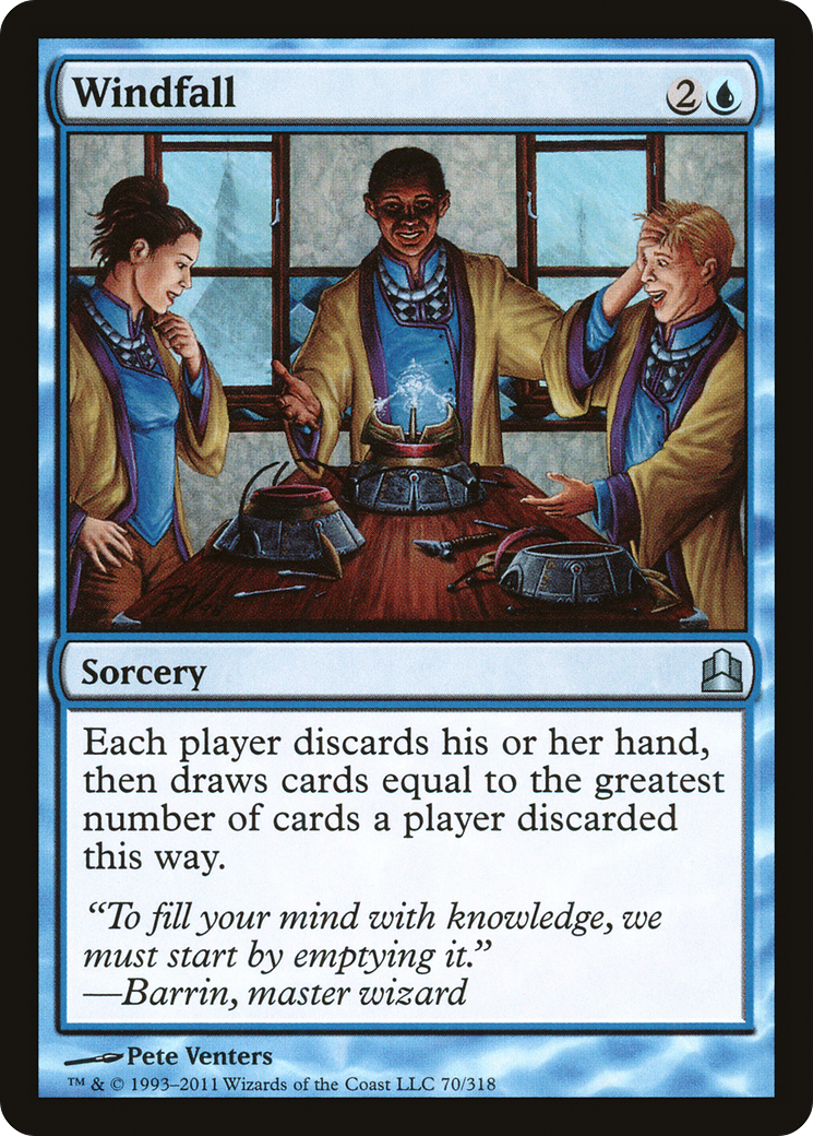 Windfall (CMD-070) - Commander 2011 - Premium MTG Single from Wizards of the Coast - Just $2.43! Shop now at Game Crave Tournament Store