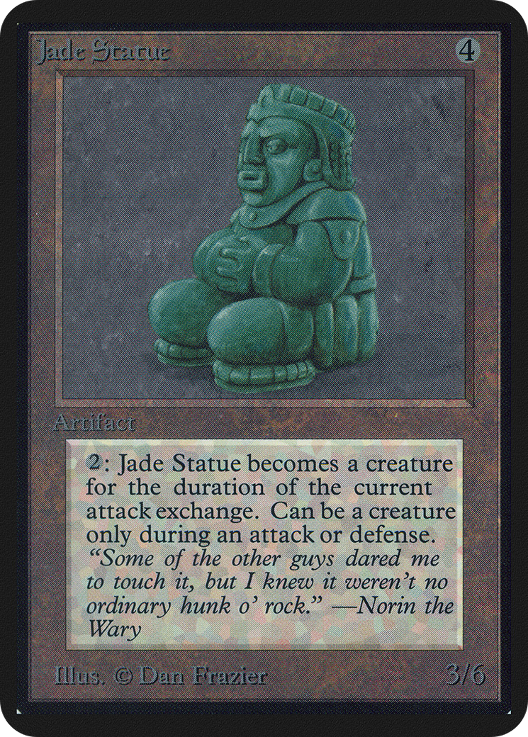 Jade Statue (LEA-253) - Limited Edition Alpha - Premium MTG Single from Wizards of the Coast - Just $114.66! Shop now at Game Crave Tournament Store