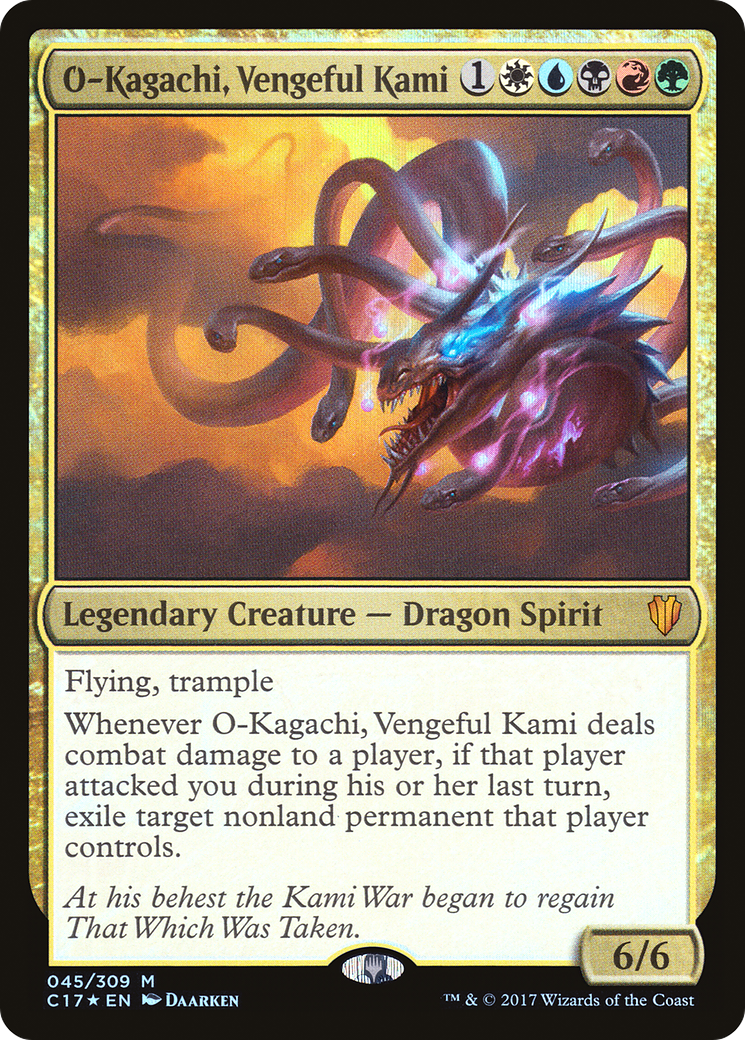 O-Kagachi, Vengeful Kami (C17-045) - Commander 2017 Foil - Premium MTG Single from Wizards of the Coast - Just $0.29! Shop now at Game Crave Tournament Store
