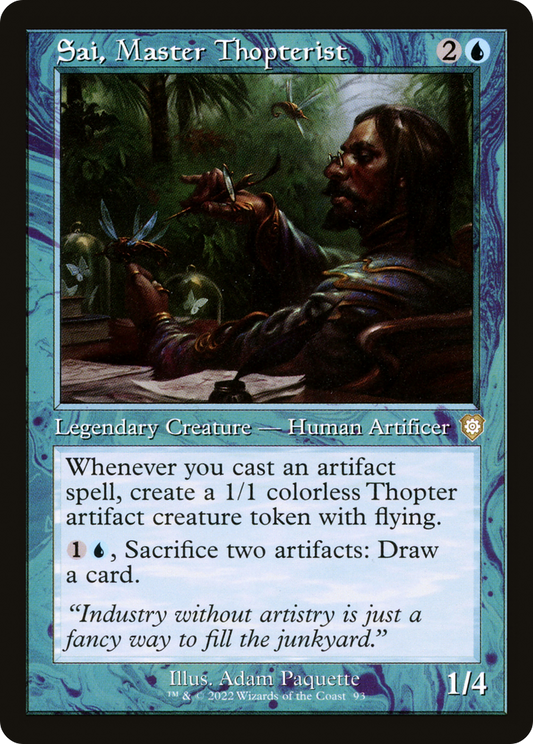 Sai, Master Thopterist (BRC-093) - The Brothers' War Commander - Premium MTG Single from Wizards of the Coast - Just $0.16! Shop now at Game Crave Tournament Store