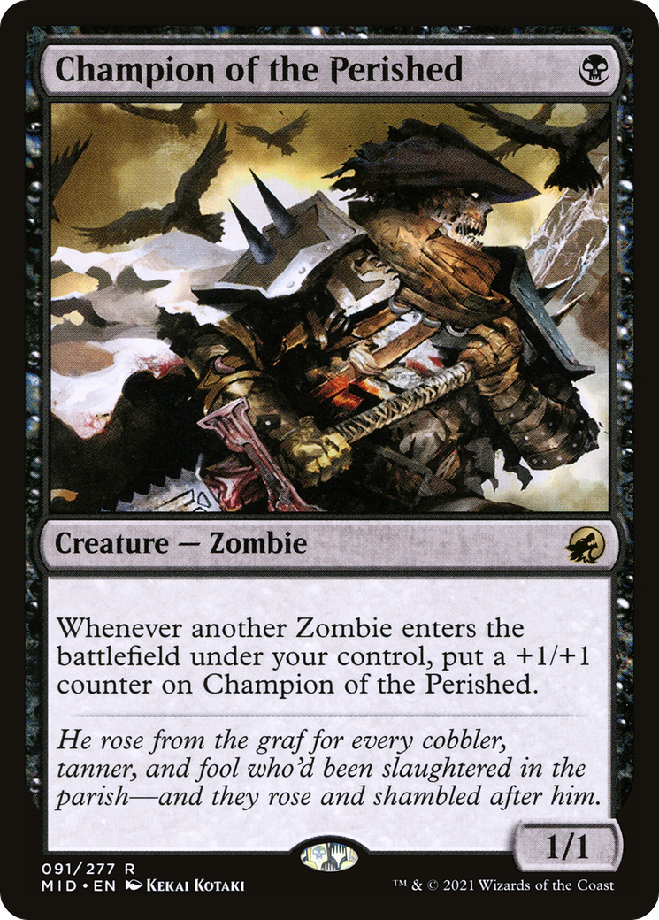 Champion of the Perished (MID-091) - Innistrad: Midnight Hunt - Premium MTG Single from Wizards of the Coast - Just $0.24! Shop now at Game Crave Tournament Store