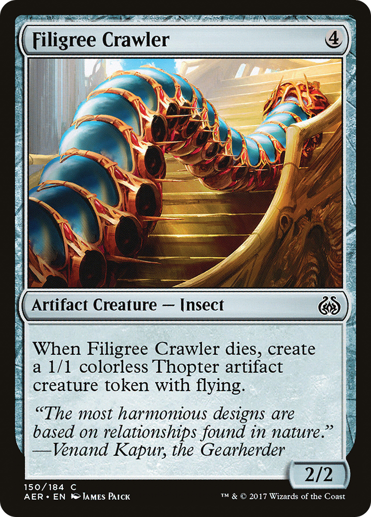 Filigree Crawler (AER-150) - Aether Revolt Foil - Premium MTG Single from Wizards of the Coast - Just $0.08! Shop now at Game Crave Tournament Store