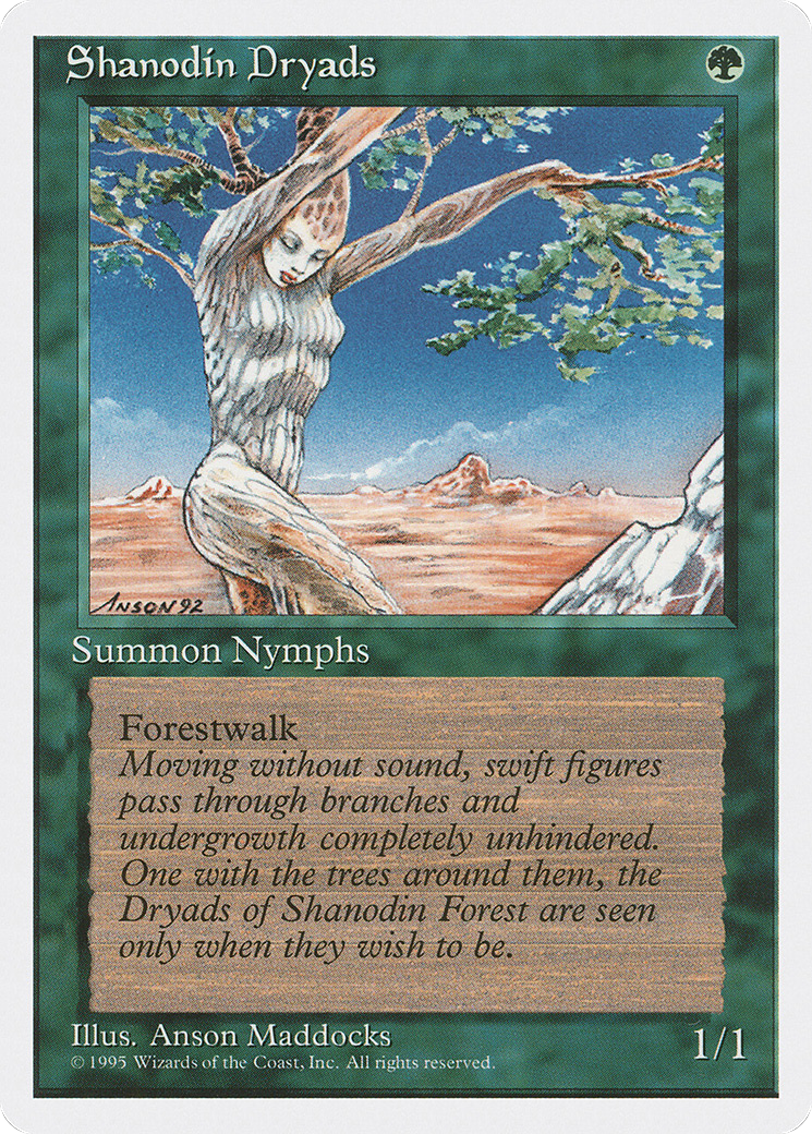 Shanodin Dryads (4ED-271) - Fourth Edition - Premium MTG Single from Wizards of the Coast - Just $0.08! Shop now at Game Crave Tournament Store