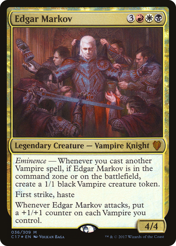 Edgar Markov (C17-036) - Commander 2017 Foil - Premium MTG Single from Wizards of the Coast - Just $9.49! Shop now at Game Crave Tournament Store