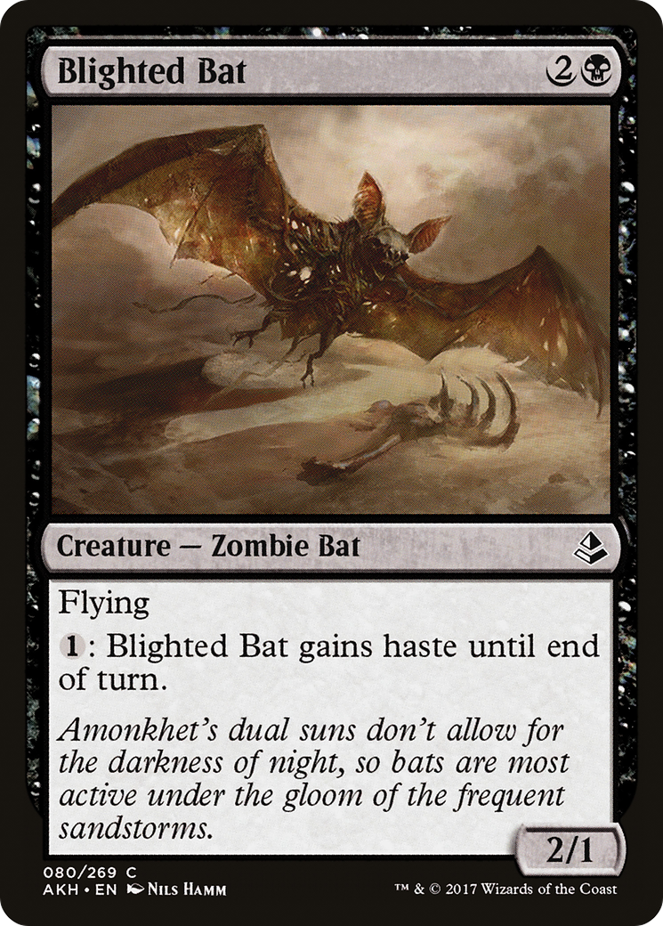 Blighted Bat (AKH-080) - Amonkhet - Premium MTG Single from Wizards of the Coast - Just $0.08! Shop now at Game Crave Tournament Store