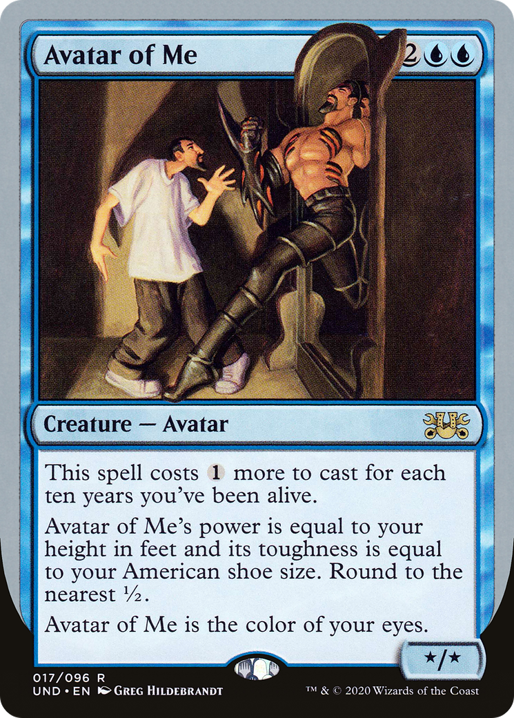 Avatar of Me (UND-017) - Unsanctioned - Premium MTG Single from Wizards of the Coast - Just $0.08! Shop now at Game Crave Tournament Store