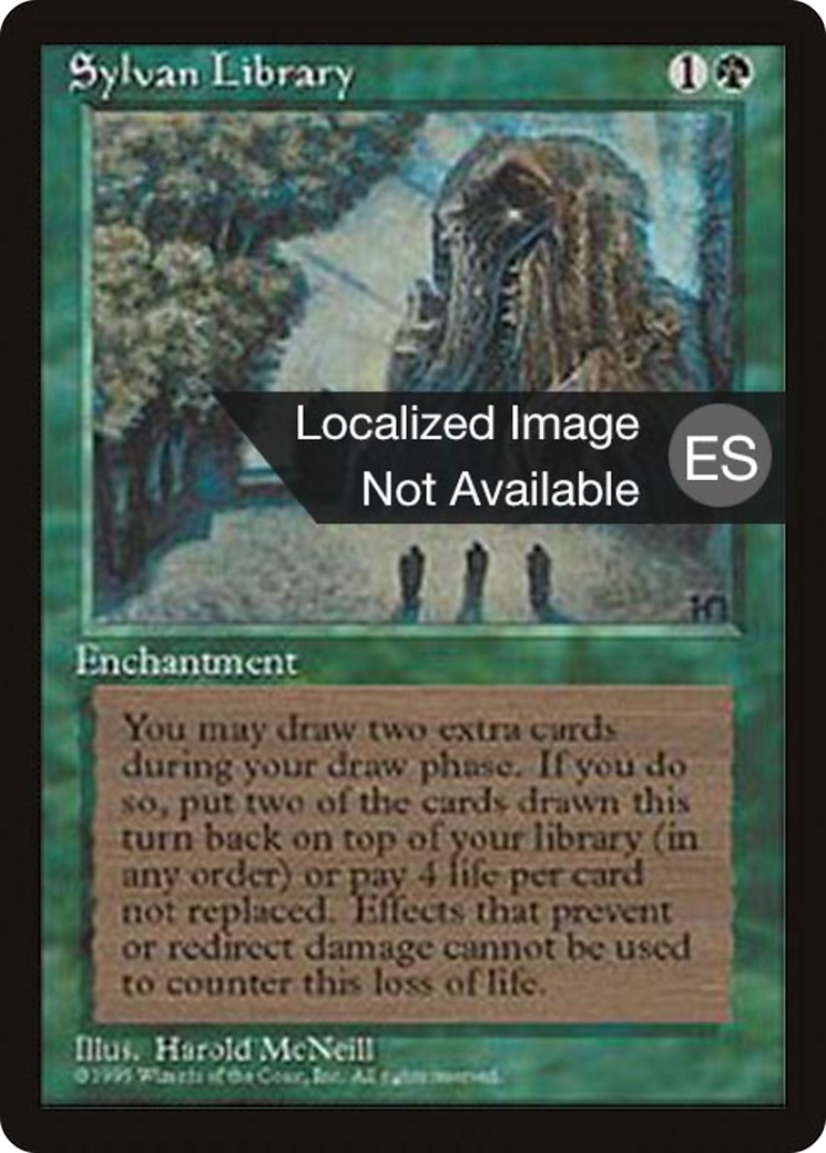 Sylvan Library (4BB-273) - Fourth Edition Foreign Black Border - Premium MTG Single from Wizards of the Coast - Just $17.28! Shop now at Game Crave Tournament Store