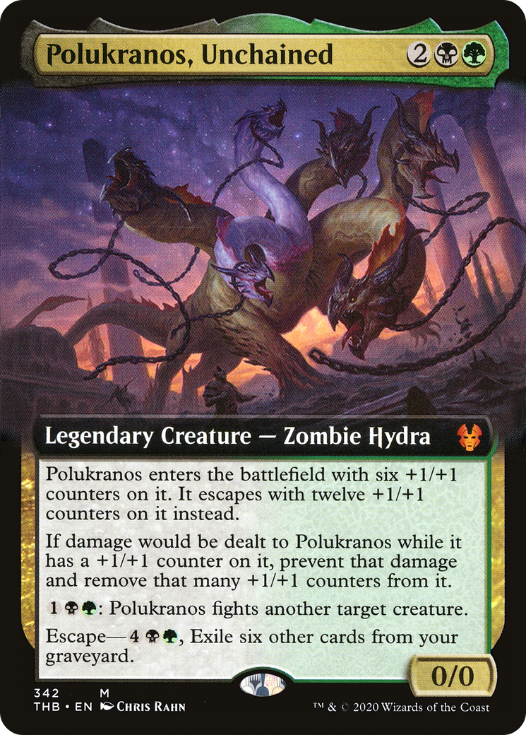Polukranos, Unchained (THB-342) - Theros Beyond Death: (Extended Art) - Premium MTG Single from Wizards of the Coast - Just $3.82! Shop now at Game Crave Tournament Store