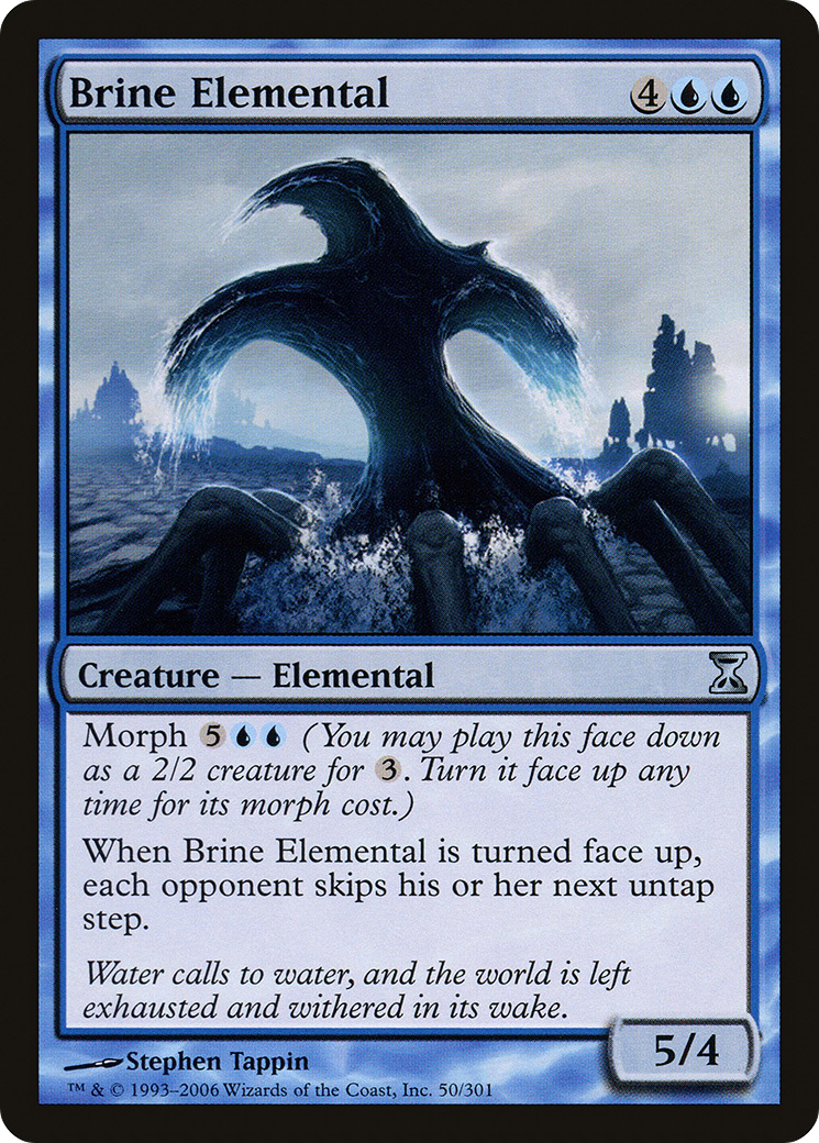 Brine Elemental (TSP-050) - Time Spiral - Premium MTG Single from Wizards of the Coast - Just $0.08! Shop now at Game Crave Tournament Store