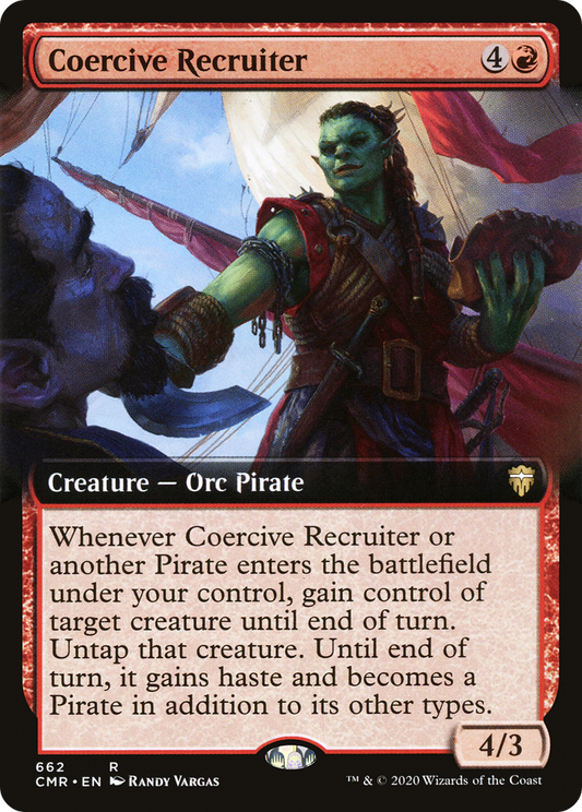 Coercive Recruiter (CMR-662) - Commander Legends: (Extended Art) Foil - Premium MTG Single from Wizards of the Coast - Just $0.48! Shop now at Game Crave Tournament Store