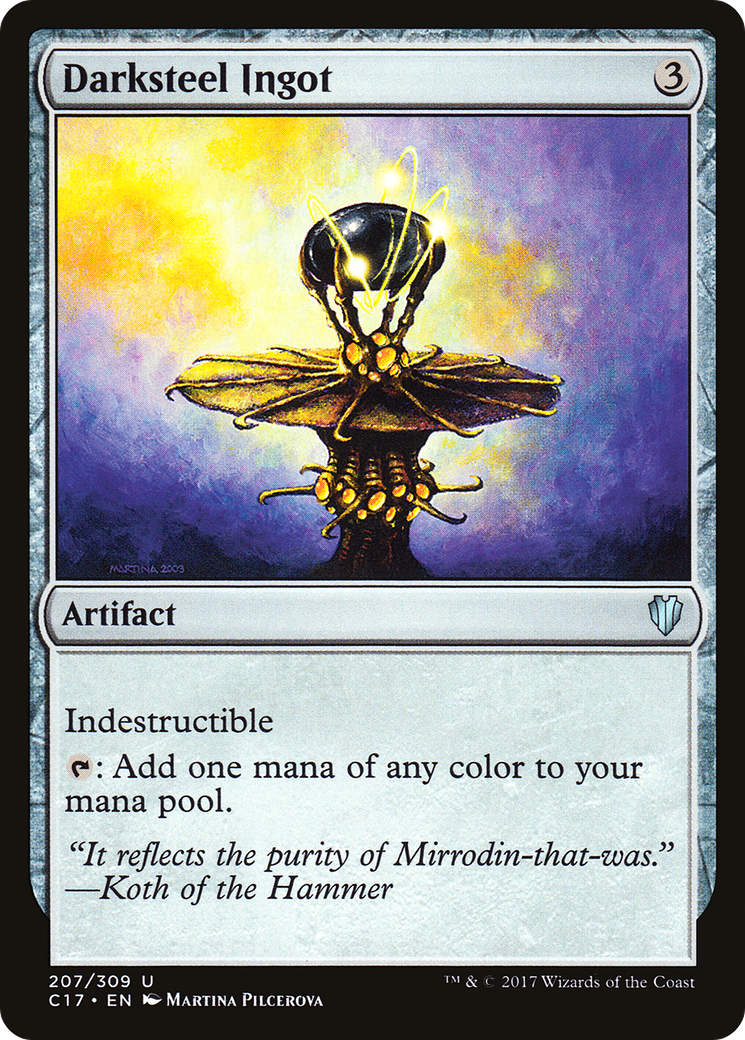 Darksteel Ingot (C17-207) - Commander 2017 - Premium MTG Single from Wizards of the Coast - Just $0.08! Shop now at Game Crave Tournament Store