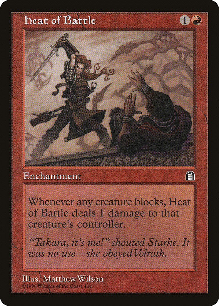 Heat of Battle (STH-088) - Stronghold - Premium MTG Single from Wizards of the Coast - Just $0.08! Shop now at Game Crave Tournament Store