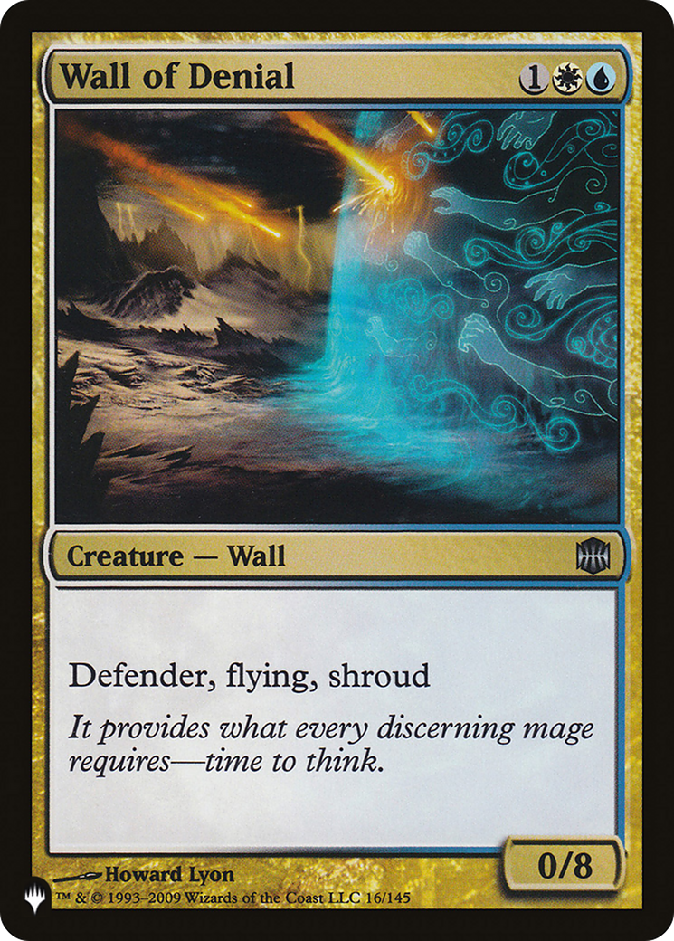 Wall of Denial (PLIST-879) - The List - Premium MTG Single from Wizards of the Coast - Just $0.09! Shop now at Game Crave Tournament Store