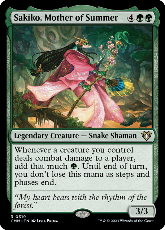 Sakiko, Mother of Summer (CMM-319) - Commander Masters - Premium MTG Single from Wizards of the Coast - Just $0.08! Shop now at Game Crave Tournament Store