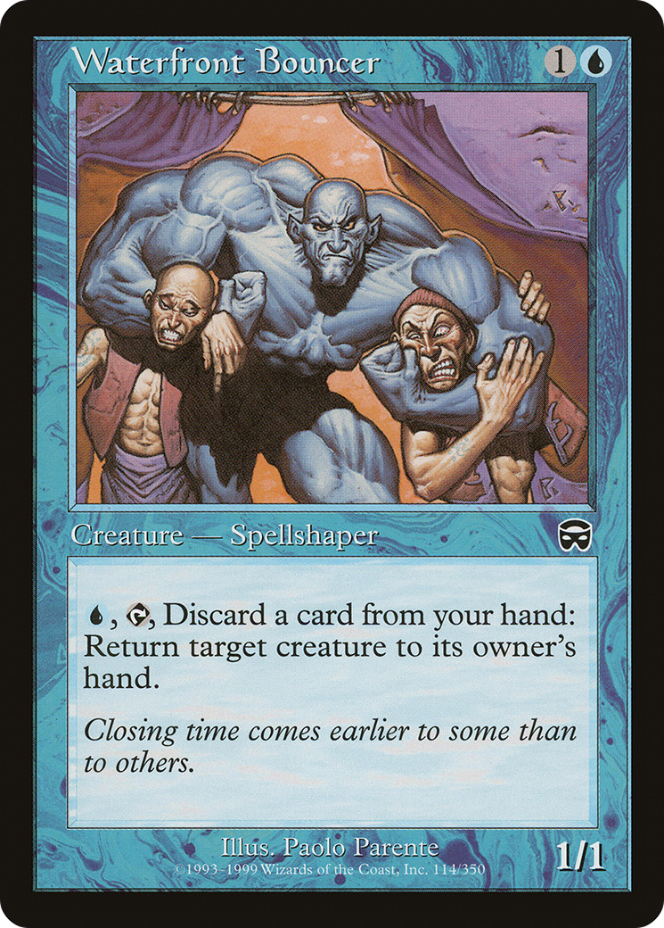Waterfront Bouncer (MMQ-114) - Mercadian Masques Foil - Premium MTG Single from Wizards of the Coast - Just $5.04! Shop now at Game Crave Tournament Store